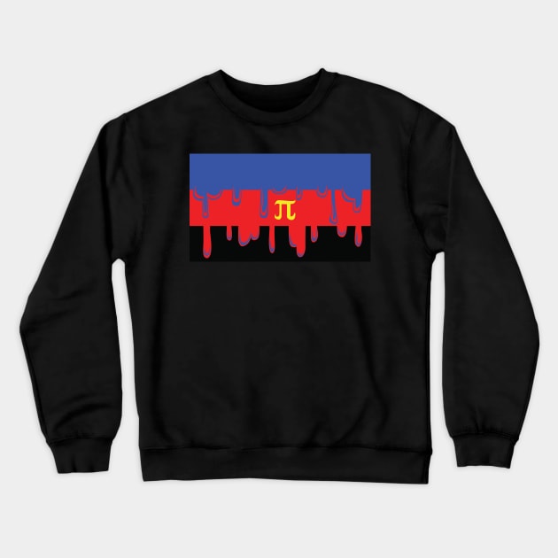 Dripping Polyamory Pride Crewneck Sweatshirt by GalaxyEggToast